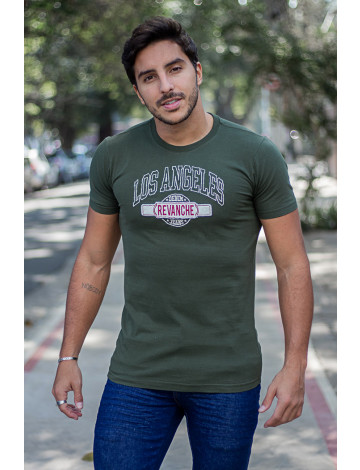 Camiseta Bordada Atacado Masculina Revanche Herrera Militar