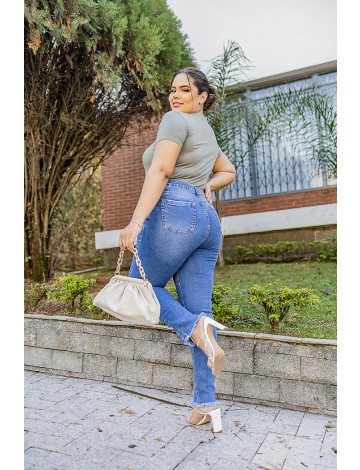 Cal a Jeans Cigarrete Plus Size Atacado Feminina Revanche Angie