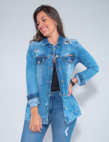 Jaqueta Jeans Atacado Max Feminina Revanche Sydnee Roupas