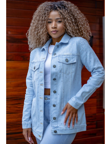 Jaqueta jeans sales max feminina