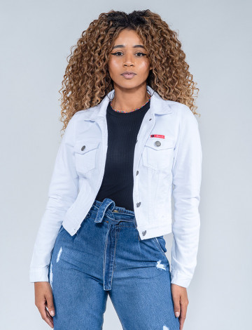 Jaqueta sarja clearance feminina branca