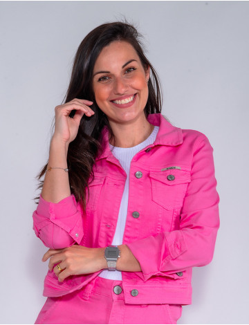 Jaqueta Sarja Atacado Feminina Revanche Safira Roupas Atacado