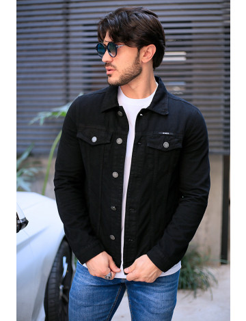 Jaqueta preta basica masculina online