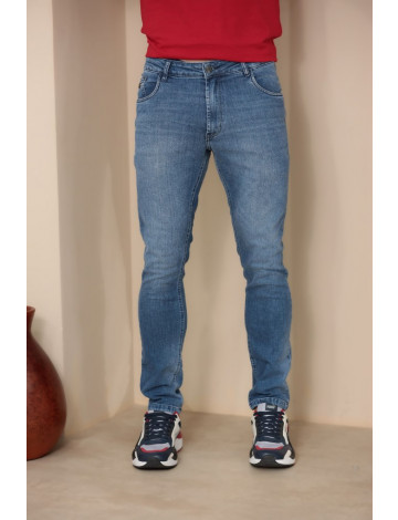 Calça Jeans Slim Atacado Masculina Revanche Locarno azul