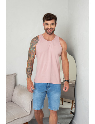 Regata Com Bordado Atacado Masculino Revanche Morentin Rosa Stone
