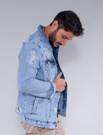 Jaqueta jeans clock house hot sale