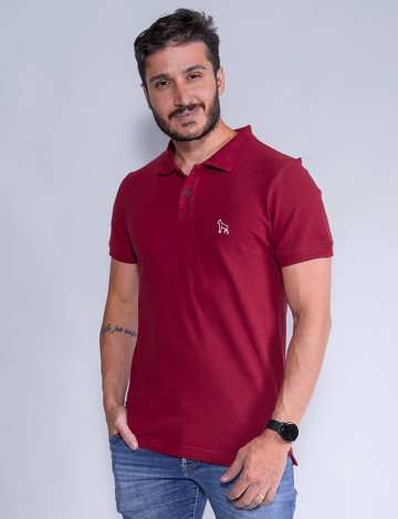 Camisa Polo Atacado Masculina Revanche Destry Vermelho Frente