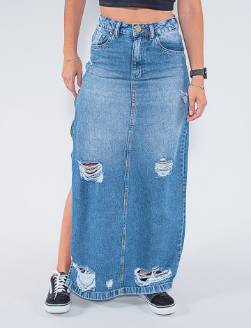Saia jeans sales destroyed longa