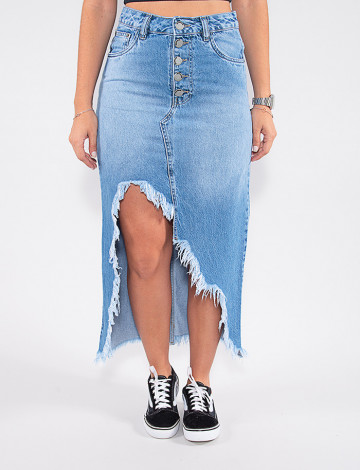 Saia jeans atacado online