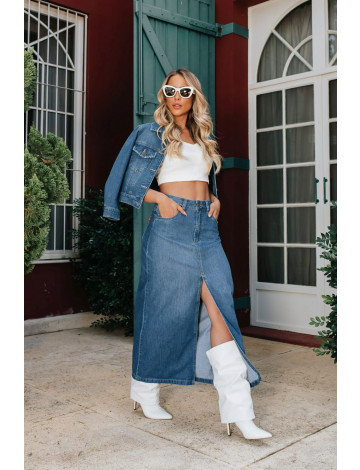 Saias jeans no atacado sales