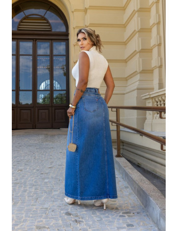 Saia jeans mole discount