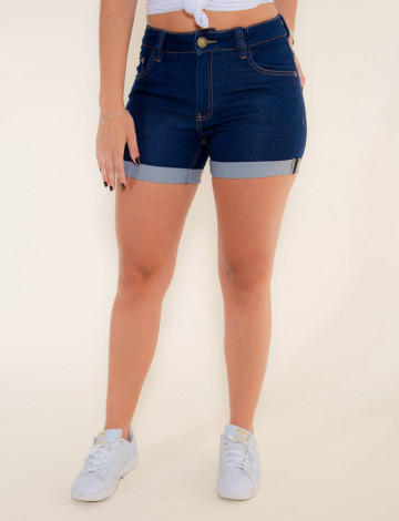 short jeans com barra