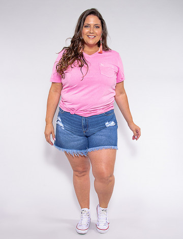 shorts jeans plus size atacado