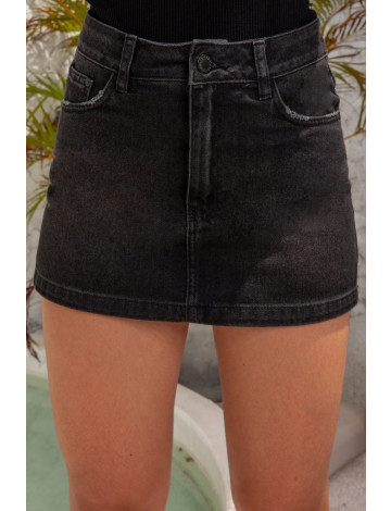 Shorts Saia Jeans Atacado Feminina Revanche Bilzen