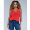 Blusa Atacado Feminina Revanche Emiliana Vermelho Frente