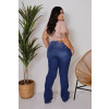 T-Shirt Básica Curvy Atacado Feminina Revanche Anshan Caqui