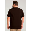 Camiseta Bordada Plus Size Atacado Masculina Revanche Medina Marrom