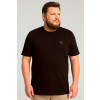 Camiseta Bordada Plus Size Atacado Masculina Revanche Medina Marrom