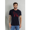 Camiseta Bordado Atacado Masculino Revanche Betim Azul Marinho Ultra