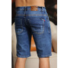 Bermuda Jeans Com Bolso Faca Atacado Masculina Revanche Mangan Azul