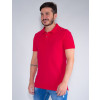 Camiseta Polo Atacado Masculina Revanche Compenhag Vermelho Palito Frente