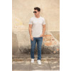 Camiseta Estonada Atacado Masculina Revanche Leandre Cinza Vapor