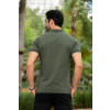 Camiseta Polo Com Elastano e Plaquinha Atacado Masculino Revanche Goure Verde Musgo