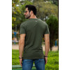Camiseta Estampada Com Decote Careca Atacado Masculina Revanche Midelt Verde Musgo