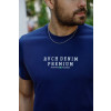 Camiseta Decote Careca Estampada Atacado Masculina Revanche Parkano Azul Marinho