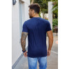 Camiseta Decote Careca Estampada Atacado Masculina Revanche Parkano Azul Marinho