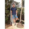 Camiseta Polo Estampada Atacado Masculino Revanche Lubeque Azul Marinho