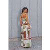 Vestido Longo Estampado Ring Atacado Feminino Revanche Canápolis Off-White
