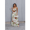 Vestido Longo Estampado Ring Atacado Feminino Revanche Canápolis Off-White