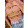 Camiseta Estampada Atacado Feminina Revanche Magna Rose