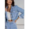 Jaqueta jeans cropped atacado feminina Revanche Izola