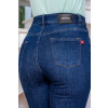 Calça jeans skinny hot pants com frizo atacado feminina Revanche Ervália Azul
