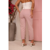 Calça Mom Cropped Color Com Pregas Atacado Feminina Revanche Baturité Nude