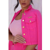 Jaqueta cropped color atacado feminina Revanche Drusila Rosa
