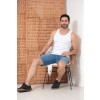Camiseta Regata Rib Atacado Masculina Revanche Lommel Branco