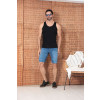 Camiseta Regata Rib Atacado Masculina Revanche Lommel Preto