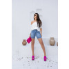 Blusa ampla texturizada atacado feminina Revanche Sevilha Off-White