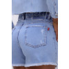 Shorts Jeans Mom Com Aplicação Em Jeans Atacado Feminino Revanche Basauri Azul