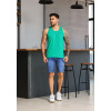 Bermuda jeans com elástano atacado masculina Revanche Menges Azul