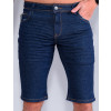 Bermuda Jeans Com Zíper No Bolso Atacado Masculina Revanche Lecce Azul