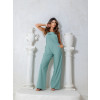 Jardineira Wide Leg Com Bolso Atacado Feminina Revanche Diffa Verde