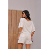 Conjunto Listrado Blusa Ampla e Shorts Atacado Feminino Revanche Ocara Azul