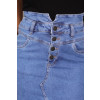 Saia jeans com abertura frontal atacado feminina Revanche Sucua Unica