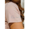Blusa Atacado Baby Look Basica Manga Curta Feminina Revanche Sylfaenol  Caqui 