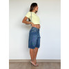 Blusa Cropped Canelado Atacado Feminina Revanche Gibara Amarelo Claro 