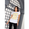 T-Shirt estampada atacado feminina Revanche Azogues Branco